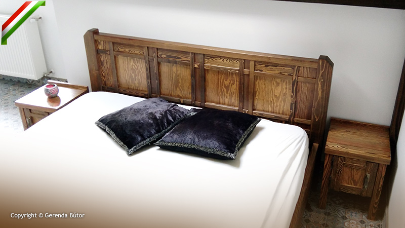 hálószoba bútor szett ágy éjjeliszekrény szekrény