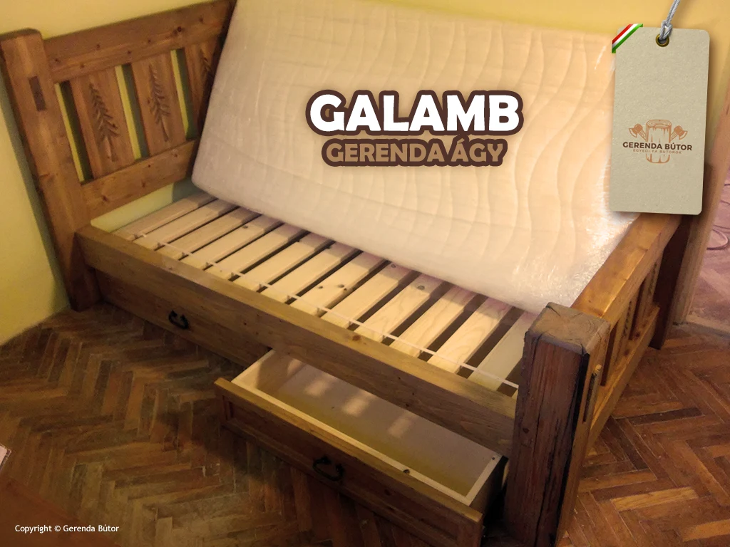 Galamb egyedi gerenda ágy